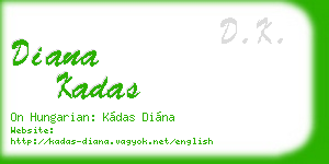 diana kadas business card
