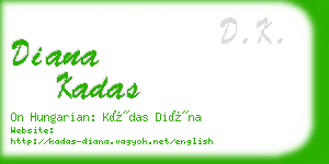 diana kadas business card